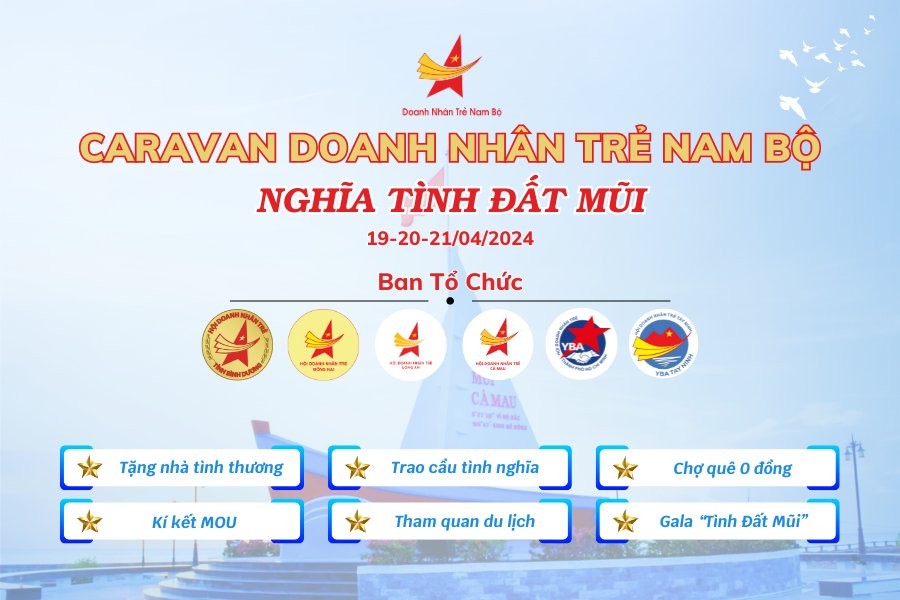 NHÂN KIỆT THAM GIA CHƯƠNG TRÌNH CARAVAN DOANH NHÂN TRẺ NAM BỘ- NGHĨA TÌNH ĐẤT MŨI CÀ MAU 