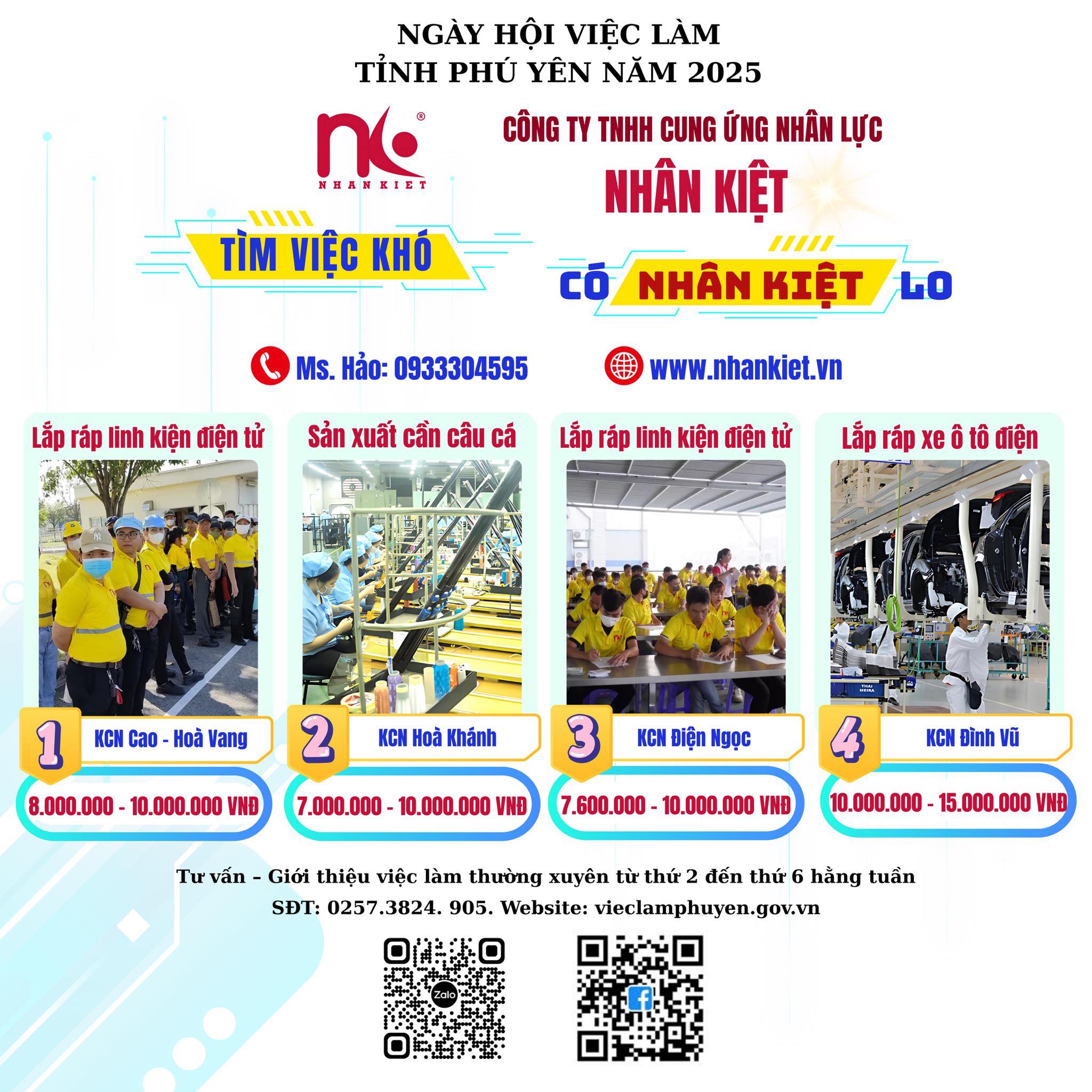 NHÂN KIỆT THAM GIA NGÀY HỘI VIỆC LÀM TỈNH PHÚ YÊN 2025