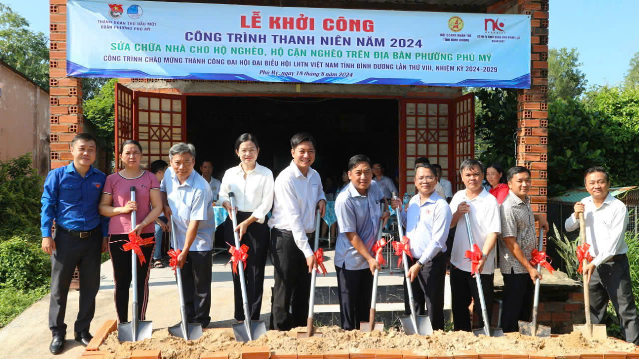 CÔNG TY TNHH CUNG ỨNG NHÂN LỰC NHÂN KIỆT TÀI TRỢ VÀ PHỐI HỢP CÙNG ĐOÀN PHƯỜNG, HỘI LHTN VIỆT NAM PHƯỜNG PHÚ MỸ THỰC HIỆN CÔNG TRÌNH THANH NIÊN SỬA CHỮA NHÀ CHO HỘ NGHÈO, HỘ CẬN NGHÈO NĂM 2024