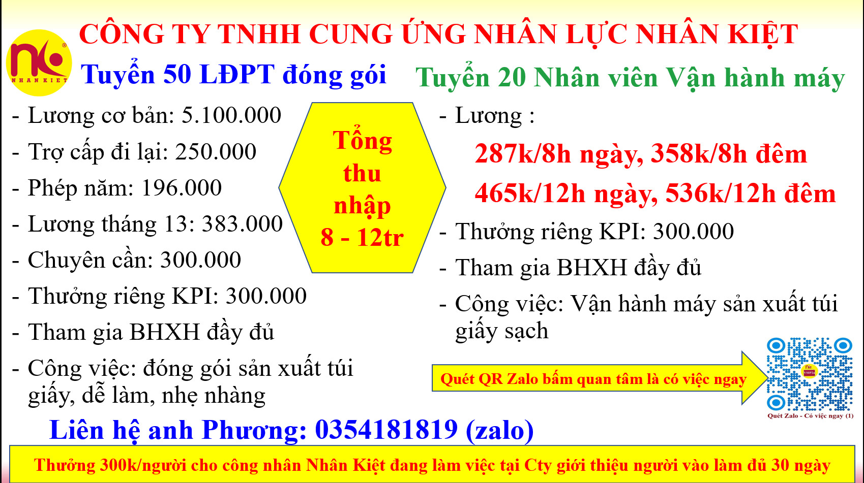 Tuyển 100 LĐPT làm việc tại Vsip2 Detmold