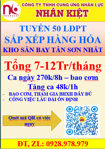 SẮP XẾP HÀNG HÓA - KHO SÂN BAY TÂN SƠN NHẤT
