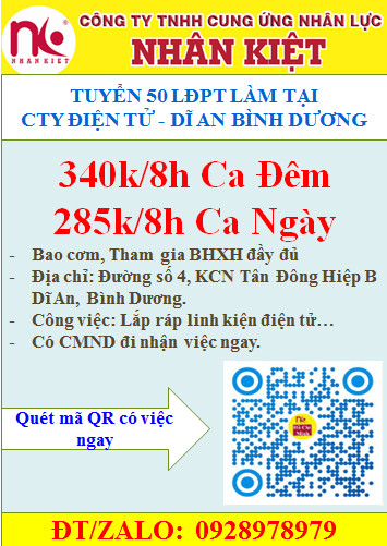 Tuyển N/V Lắp Ráp, Kiểm Hàng Điện Tử - Tivi