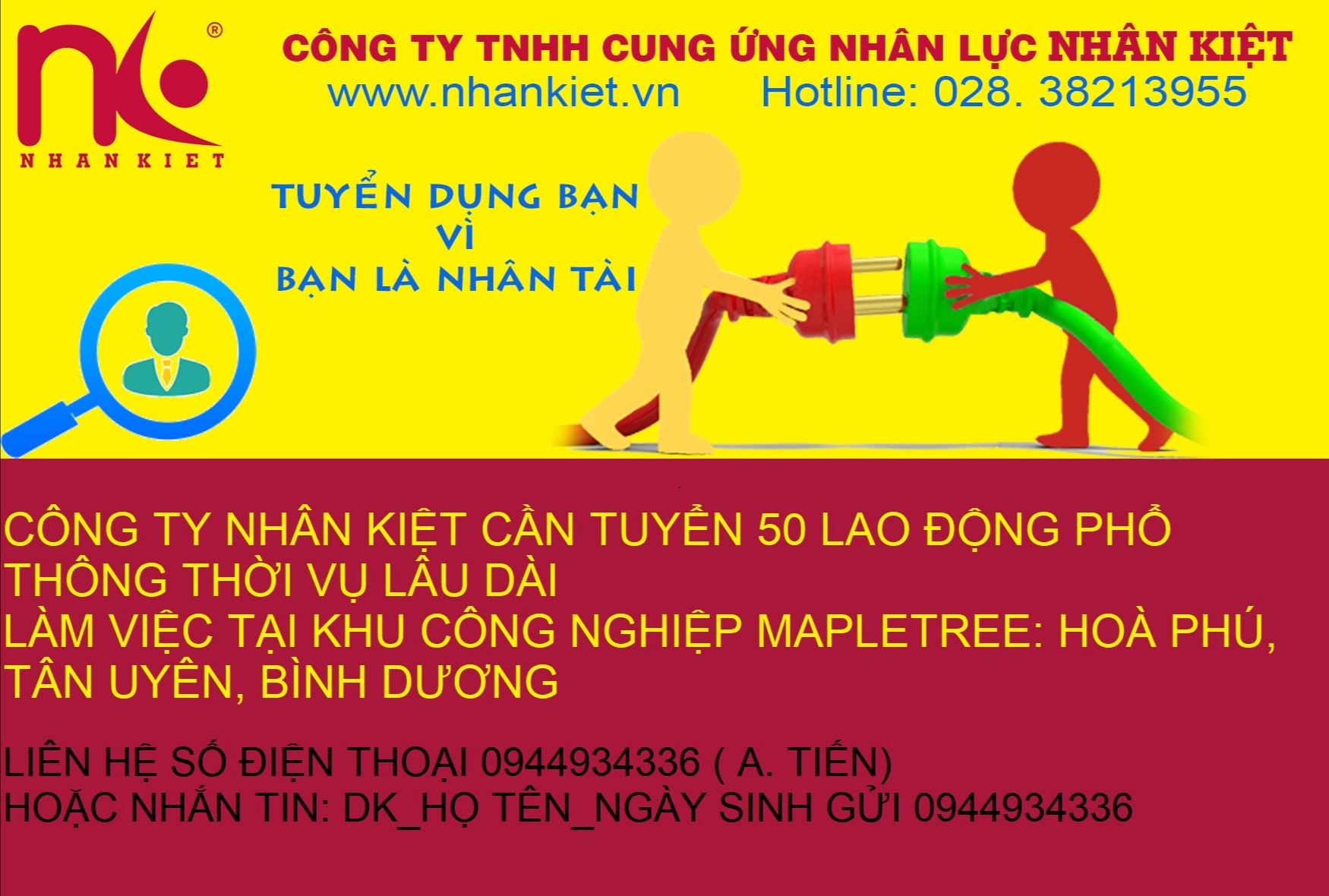 TUYỂN DỤNG LAO ĐỘNG PHỔ THÔNG THỜI VỤ.