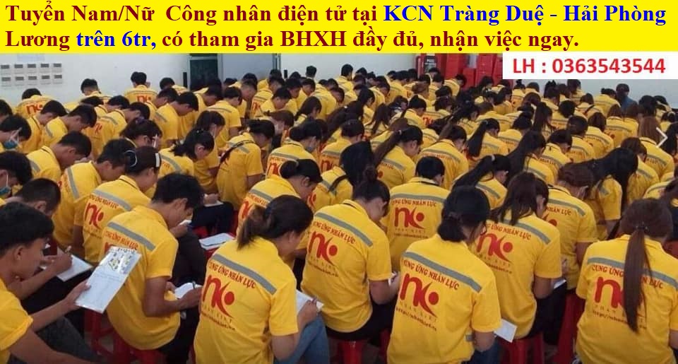 Lge tuyển công nhân láp ráp linh kiện điện tử Tại KCN Tràng Duệ - HP (Liên hệ Huyền 0363543544)