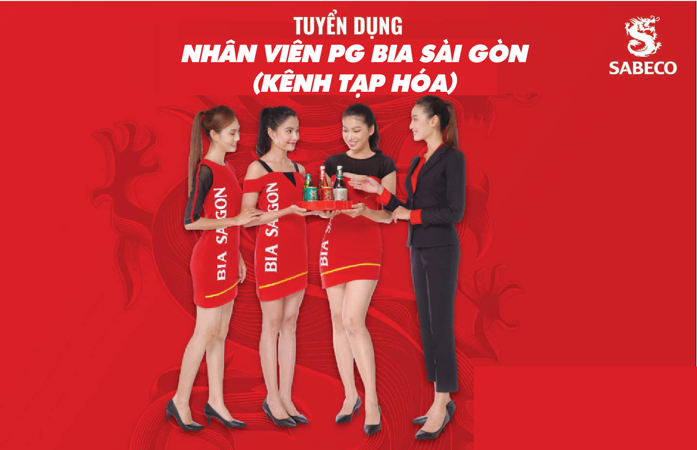 CÔNG TY NHÂN KIỆT CẦN TUYỂN 30 PG làm việc tại KÊNH TẠP HÓA BIA SÀI GÒN