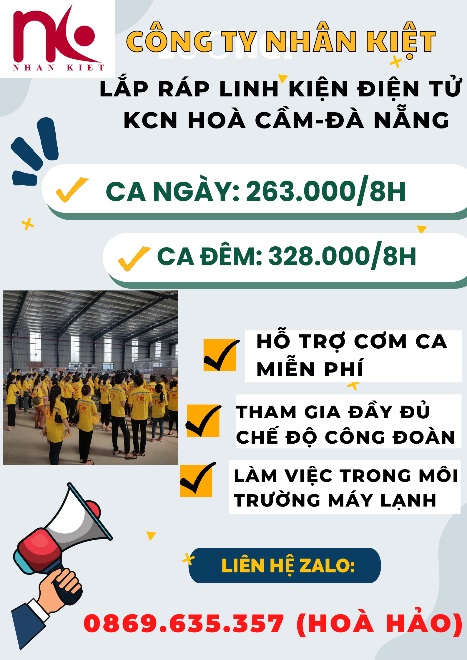 CÔNG TY NHÂN KIỆT TUYỂN LĐPT NHẬN VIỆC TRONG TUẦN!!!