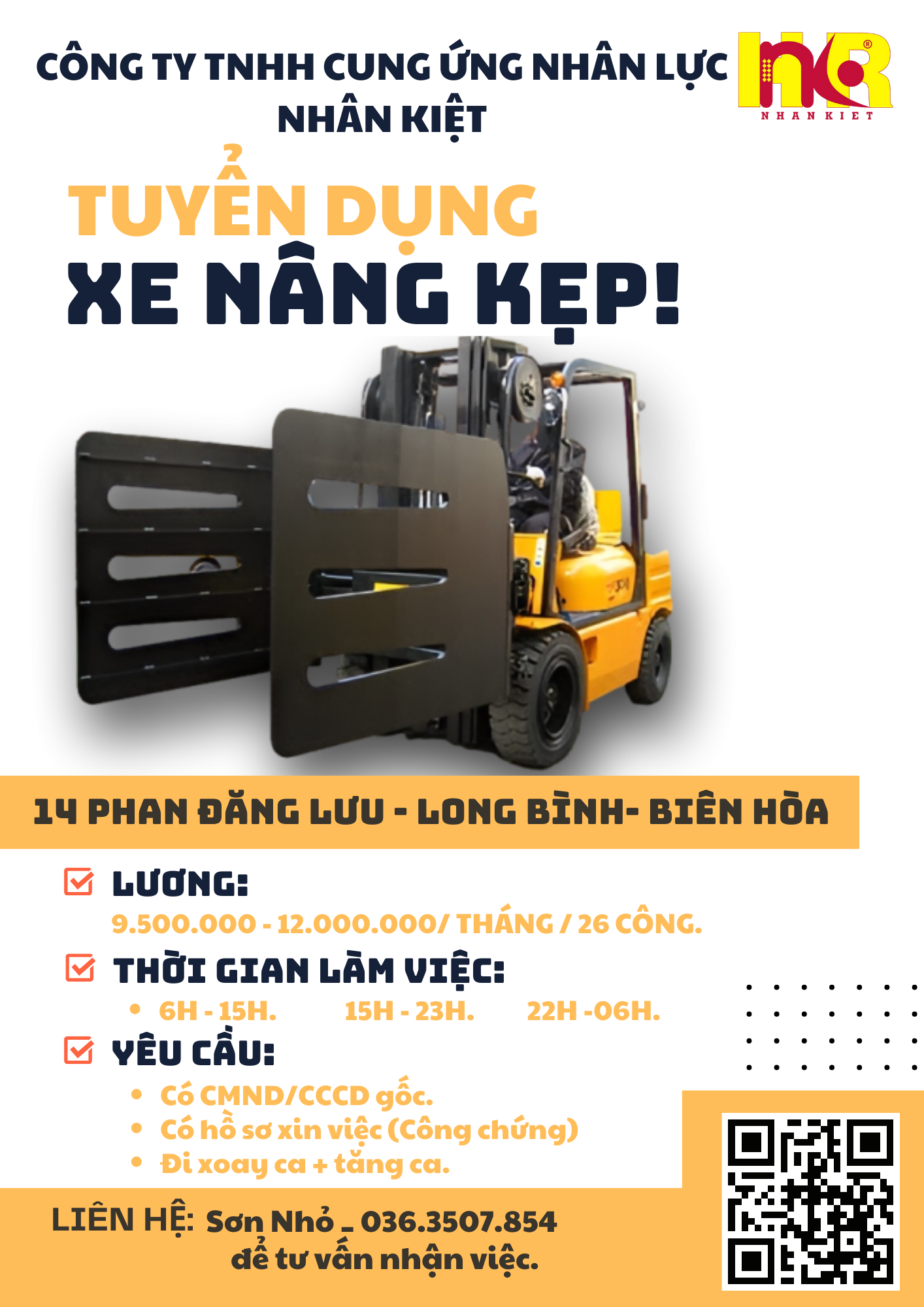 ❞TÌM NHÂN VIÊN LÁI XE NÂNG - BIÊN HÒA❞