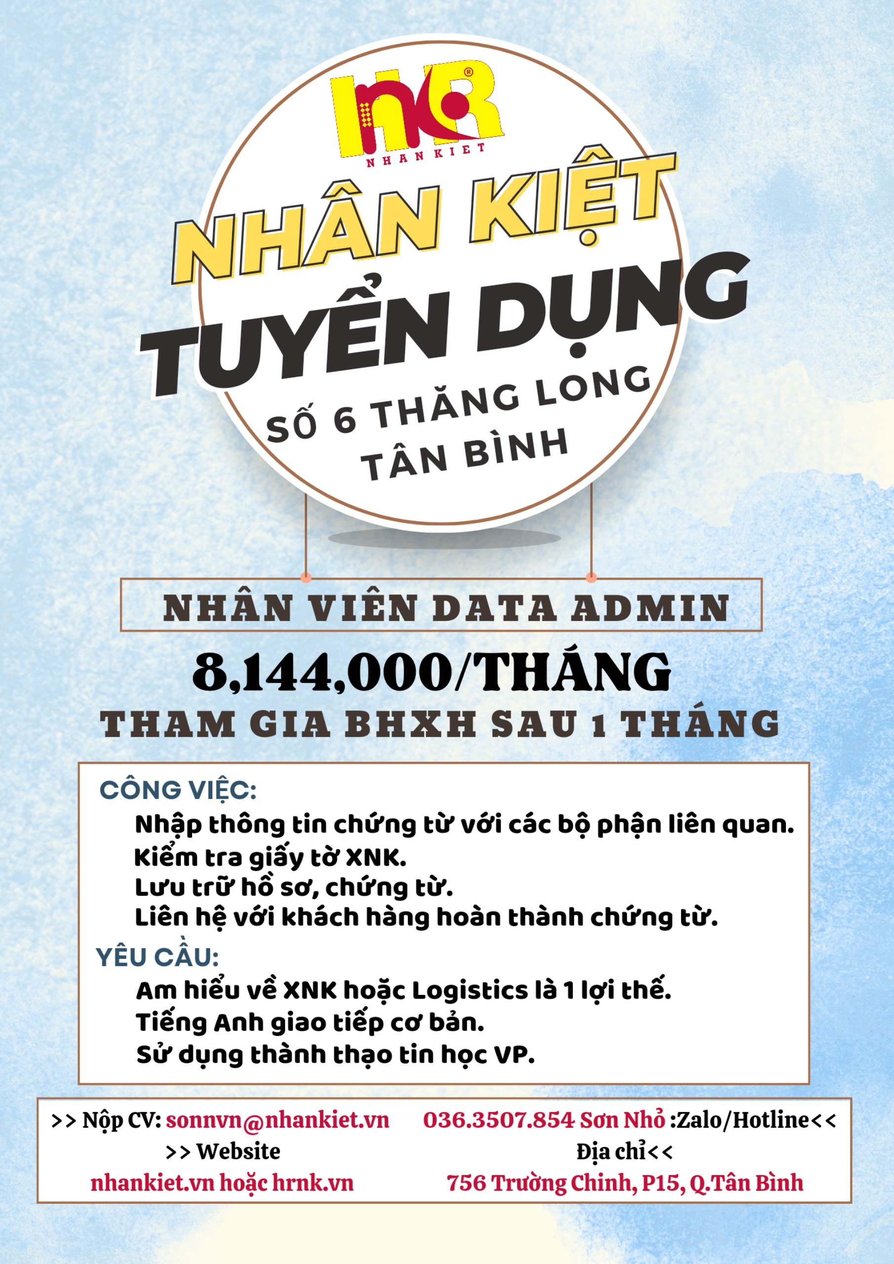 TÂN BÌNH - [NHÂN VIÊN DATA ADMIN]