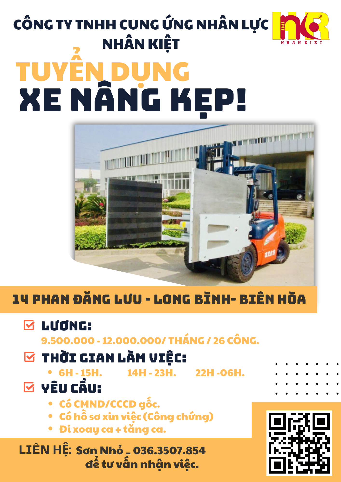 ❞TÌM NHÂN VIÊN LÁI XE NÂNG - BIÊN HÒA❞